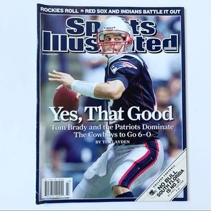 Tom Brady New England Patriots Sports Illustrated Magazine October 22, 2007